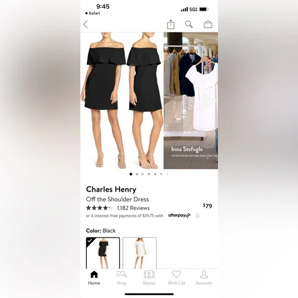 charles henry dress off the shoulder Charles Henry Dresses | Charles Henry Off Shoulder Dress | Color: Black | Size: Xs